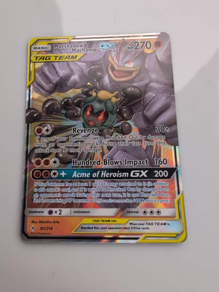 Marshadow & Machamp GX — Ultra rare fra Unbroken Bonds