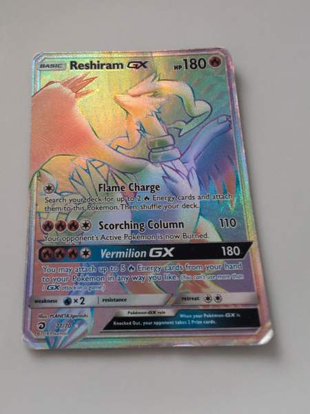 Reshiram GX — Secret rare fra Dragon Majesty